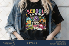 School Is In Session Send Coffee PNG, Funny Teacher Back to Product Image 4