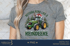 Nothing Runs Like A Reindeer PNG | Funny Tractor Christmas S Product Image 4