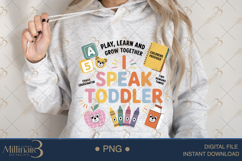 I Speak Toddler Daycare Provider PNG|Daycare Provider Sublim Product Image 4