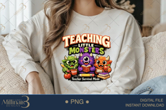 Teaching Little Monsters PNG Teacher Survival Mode Design, C Product Image 4