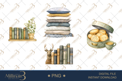 Booklover Springtime Clipart Product Image 1