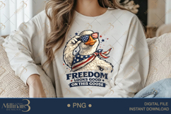 Freedom Looks Good On This Goose PNG, Funny Patriotic Goose Product Image 4