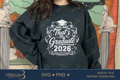 Thats My Graduate 2026 SVG PNG, Graduation Shirt Design Product Image 4