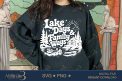 Lake Days &amp; Family Ways SVG PNG, Funny Family Lake Vacation Product Image 4