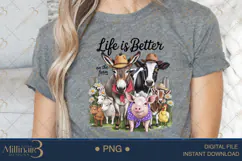 Life Is Better On The Farm PNG | Rustic Country Clipart Product Image 4