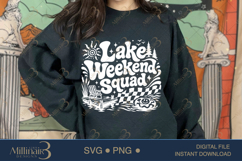Lake Weekend Squad SVG PNG, Funny Lake Vacation Shirt Design Product Image 4