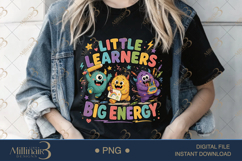 Little Learners Big Energy PNG, Cute Preschool Teacher Desig Product Image 4