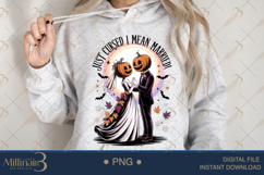 Just Married PNG| Halloween Couple Png Product Image 3