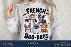 French Bulldog Boo-Dogs Halloween PNG |Ghost Dog, Pumpkin Pu Product Image 4