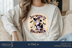 Just Waiting for Halloween Sublimation PNG| Happy Hallowe Product Image 4