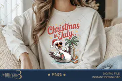 Christmas in July Goose Sublimation PNG | Goose Lover PNG Product Image 4