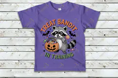 Treat Bandit In Training PNG Halloween Kids Design Product Image 4