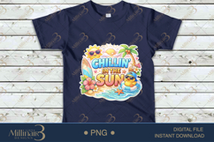 Chillin In The Sun PNG, Cute Kawaii Summer Beach Clipart wit Product Image 4