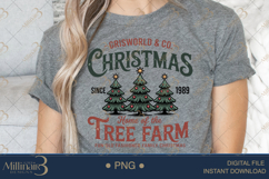 Griswold Christmas Tree Farm PNG | Vintage Holiday Tree Farm Product Image 4