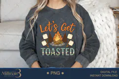 Let’s Get Toasted PNG | Funny Camping & S’mores Product Image 4