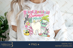 Dental Assistant Summer Mode PNG, Cute Retro Dental Sublimat Product Image 4
