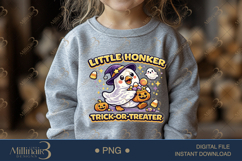 Little Honker Trick or Treater PNG, Cute Halloween Goose PNG Product Image 4