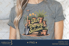 Dirt Therapy in Session PNG | Gardening Clipart Design Product Image 4