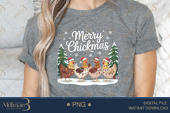 Merry Chickmas PNG Funny Christmas Chickens Clipart | Farm A Product Image 4