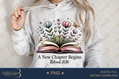 A New Chapter Begins Retirement PNG |Retirement Party Clipar Product Image 4