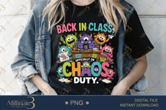 Back in Class Back on Chaos Duty PNG, Funny Teacher Back to Product Image 4