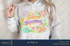 Forever Blooming PNG Watercolor Floral Design, Boho Flower C Product Image 4