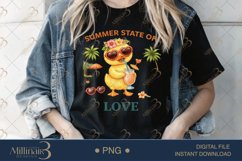 Summer State of Love PNG Cute Duck Tropical Clipart | Funny Product Image 2