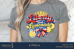 Liberty and Lemonade PNG, Patriotic Summer Sublimation Desig Product Image 5