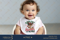 Coolest Reindeer at the Pole PNG | Boy Christmas Clipart Des Product Image 5