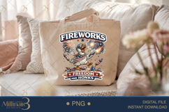 Fireworks Freedom and Honks PNG, Funny Patriotic Goose Subli Product Image 5