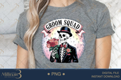 Groom Squad Skeleton Halloween PNG| Halloween Couple Png Product Image 5