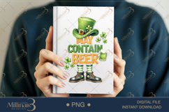 May Contain Beer PNG, Funny St Patricks Day Shirt Design Wit Product Image 5