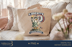 Liberty Chaos Goose PNG, Funny Patriotic Statue of Liberty G Product Image 5