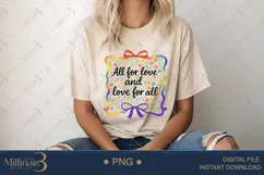 All for Love and Love for All PNG| Pride Sublimation Design Product Image 5