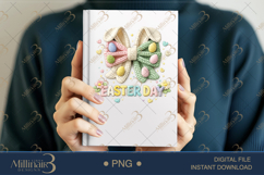 Easter Day PNG, Crochet Easter Sublimation Design, Cute Spri Product Image 5