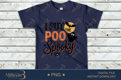 I Put the POO in Spooky PNG |Funny Halloween Humor Design Product Image 5