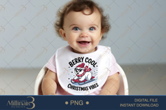 Berry Cool Christmas Vibes PNG | Polar Bear Sledding Sublima Product Image 5