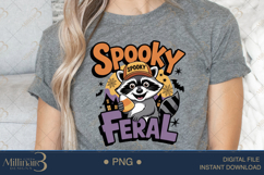 Spooky and Feral Raccoon Sublimation PNG| Happy Hallowe Product Image 5