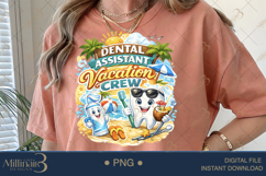 Dental Assistant Vacation Crew PNG, Summer Dental Team Subli Product Image 5
