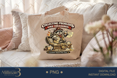Collecting Problems Like Treasures PNG, Funny Raccoon Sublim Product Image 5