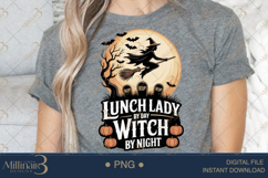Lunch Lady by Day, Witch by Night PNG|Funny School Cafeteria Product Image 5