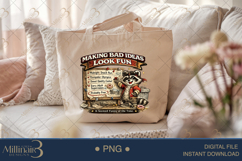 Making Bad Ideas Look Fun PNG, Funny Raccoon Digital Design, Product Image 5