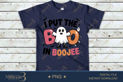 I Put The Boo in Boojee PNG |Cute Halloween Ghost Design Product Image 5