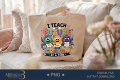 I Teach the Future One Crayon at a Time PNG, Inspirational T Product Image 5
