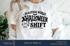 Dialysis Nurse Halloween Shift SVG PNG, Cute Renal Nurse Hal Product Image 5