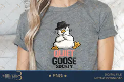 Quiet Goose Society PNG, Funny Introvert Goose Sublimation D Product Image 5