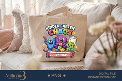 Kindergarten Chaos Coordinator PNG, Cute Monster Teacher Des Product Image 5