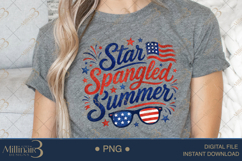 Star Spangled Summer PNG, Patriotic Summer Sublimation Desi Product Image 5