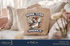 Honk Yeah America PNG, Funny Patriotic Goose Sublimation Des Product Image 4