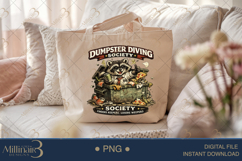 Dumpster Diving Society PNG, Funny Raccoon Sublimation Desig Product Image 5